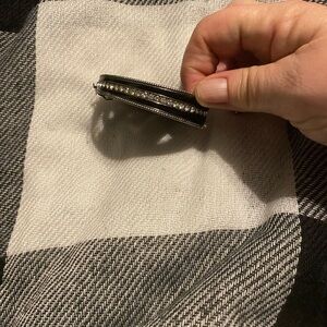 Paparazzi Silver and Black Bracelet